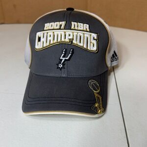 Adidas NBA San Antonio Spurs 2007 Champions Hat Cap Adjustable‎ Basketball